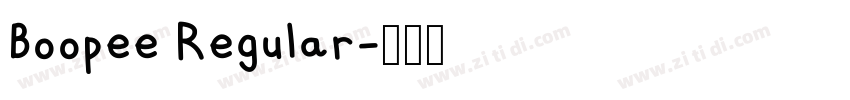 Boopee Regular字体转换